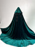 Green cape with lining